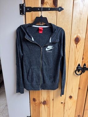 Nike Dark Charcoal Gray Full-Zip Hoodie Jacket